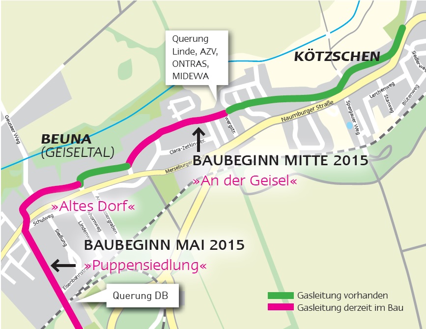 Lageplan Beuna
