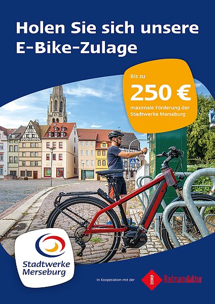 Jetzt E-Bike-Zulage der Stadtwerke Merseburg sichern!