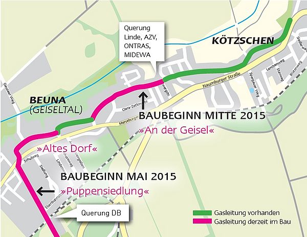 Lageplan Beuna