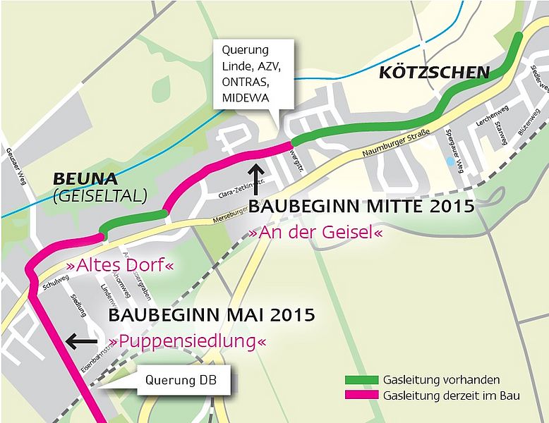 Lageplan Beuna