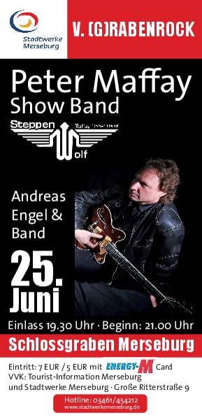 Stadtwerke Merseburg präsentierte die Maffay Coverband Steppenwolf mit Andreas Engel
